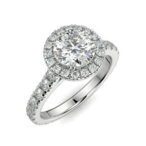 3958243 Round Halo Engagement Ring 