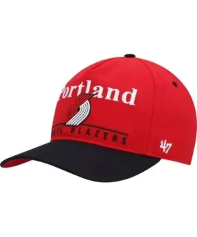 '47 Men's NBA Red/Black Portland Trail Blazers Super Hitch Adjustable Hat