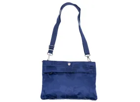 A Bathing Ape Tonal Solid Camo Shoulder Bag in Navy