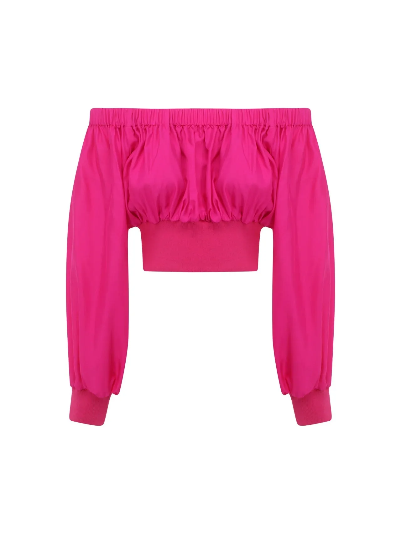 Alexander McQueen Off-Shoulder Cropped Top