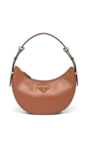 Arqué Leather Shoulder Bag - Cognac