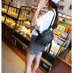 Backpack School Bags For Teenagers Girl Women's College Wind PU Leather Bag Rucksack bolsa feminina