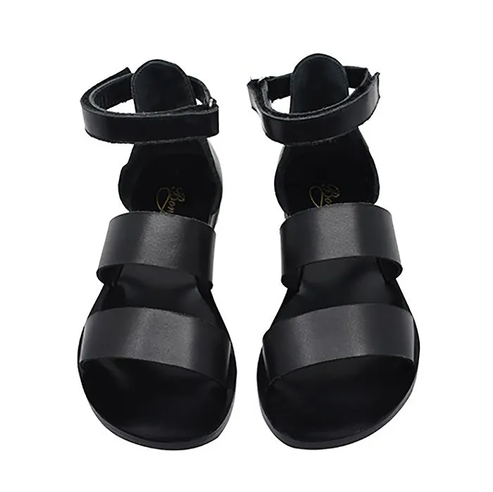 Bonpoint Child Coimbra Leather Sandals Black