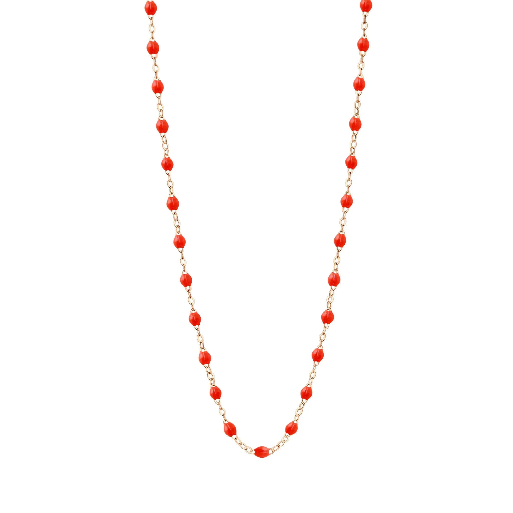 Classic Gigi Coral necklace, Rose Gold, 19.7