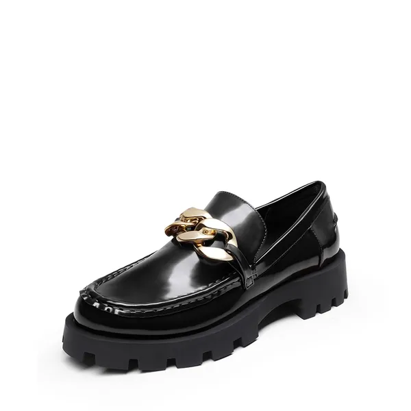 Classic Golden Chain Chunky Loafers