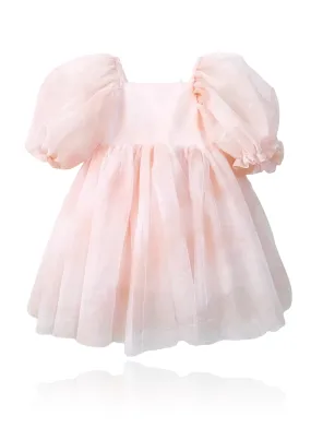 DOLLY DREAMY BABYDOLL PUFF DRESS pink clouds 