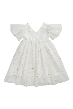 DOLLY  STARS & MOON   TULLE PRINCESS DRESS white