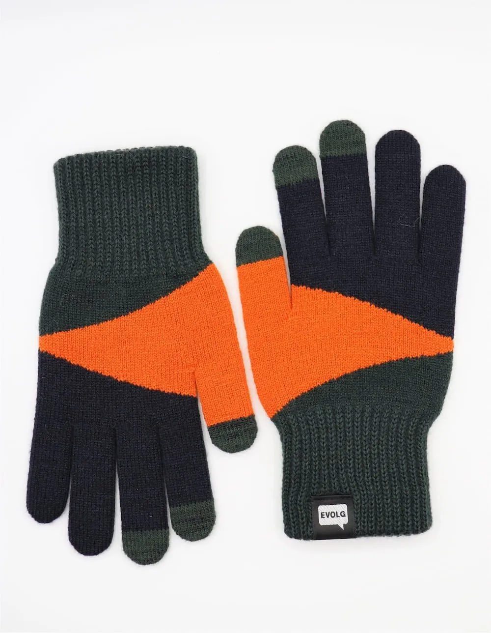 Evolg Gants Maille TORI-CO2 Orange / Noir / Vert