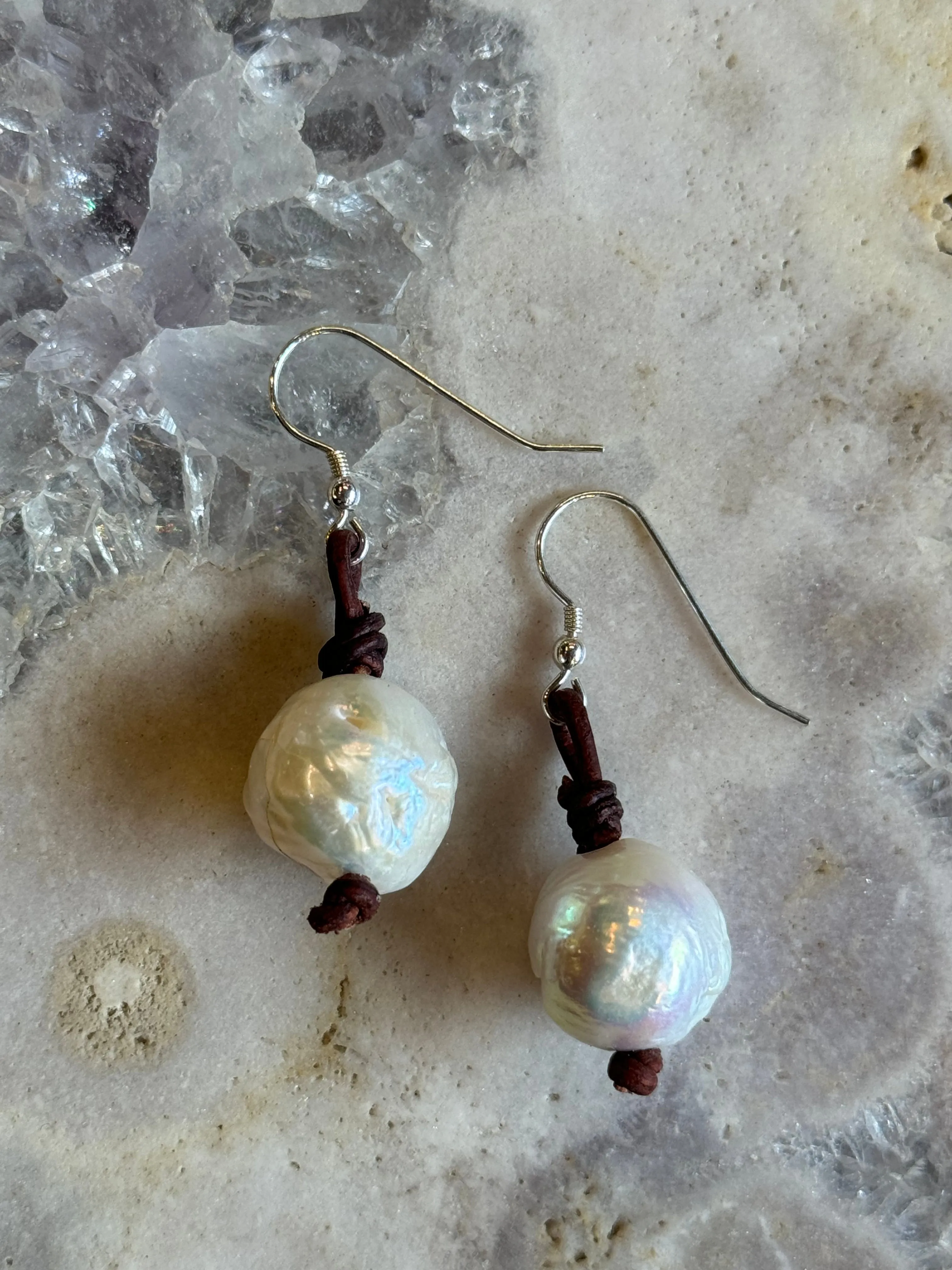 Fireball Pearl Earrings