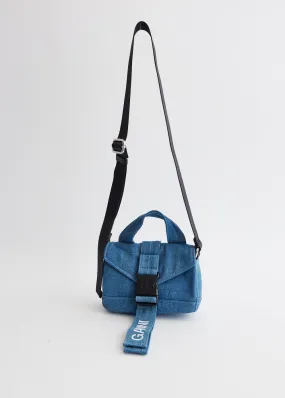 Ganni -  Recycled Tech Mini Satchel - Bags
