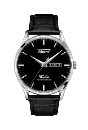 Gents Tissot Heritage Visodate Powermatic 80 Leather Strap Watch.