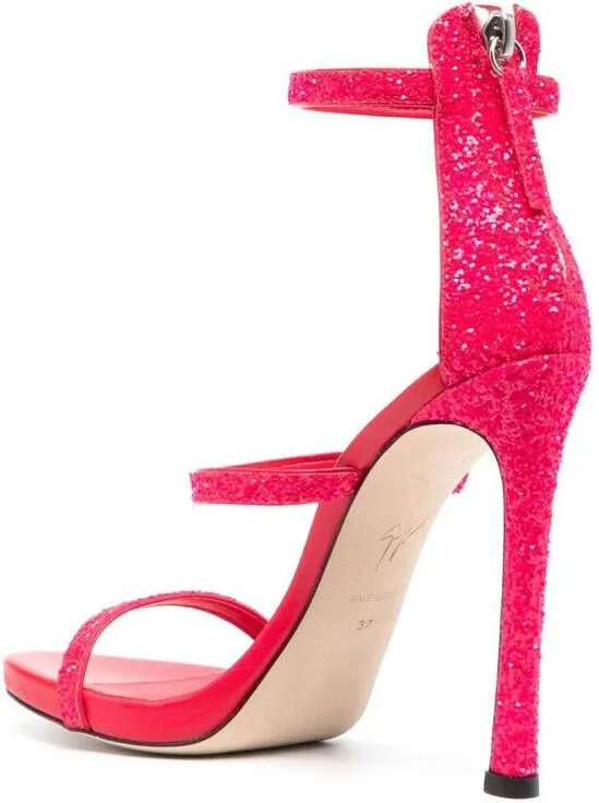 Giuseppe Zanotti Harmony glitter-detail heeled sandals Pink