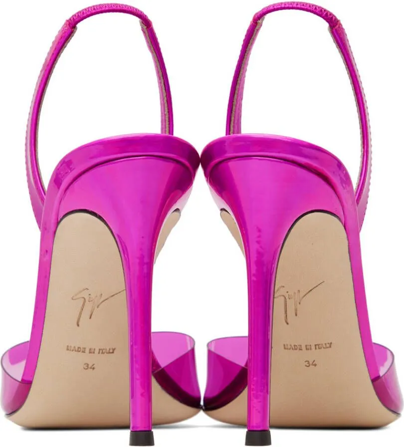 Giuseppe Zanotti Pink Slingback Heeled Sandals