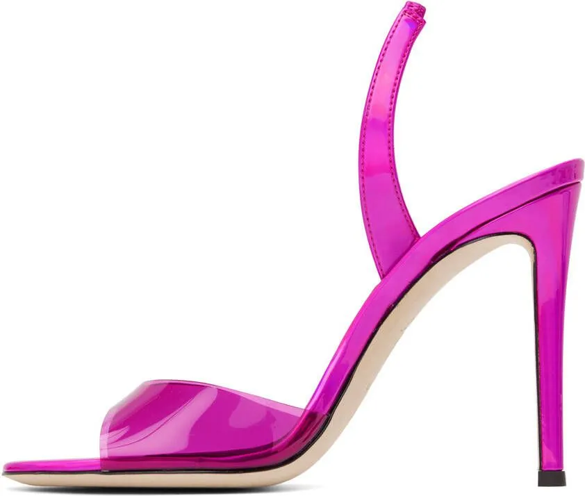 Giuseppe Zanotti Pink Slingback Heeled Sandals