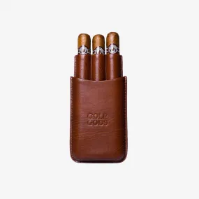 Golf Gods - Leather Cigar Pouch - 3 Cigars