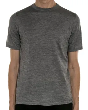 Heather Grey Jersey Knit T-Shirt