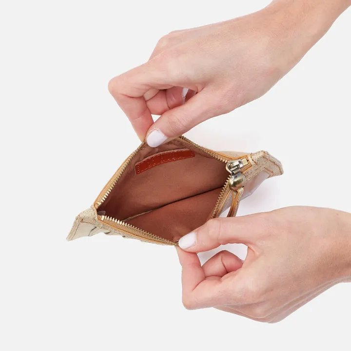 Hobo Bags "Carte" Card Case-Gold Leaf