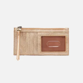 Hobo Bags "Carte" Card Case-Gold Leaf