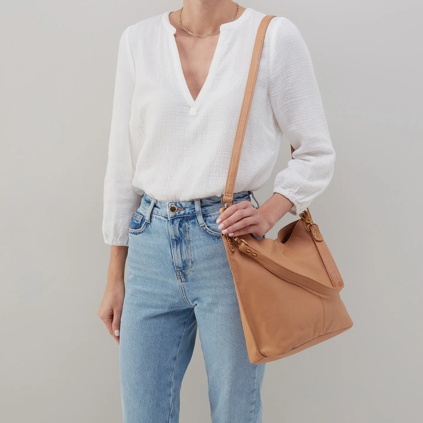 Hobo Bags "Pier" Shoulder Bag-Sandstorm