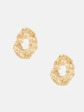 Irregular Gold Drop Earrings