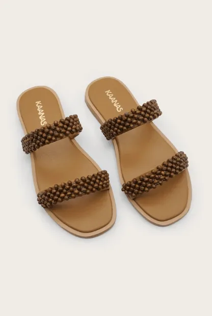 Kaanas Siki Sandal in Caramel