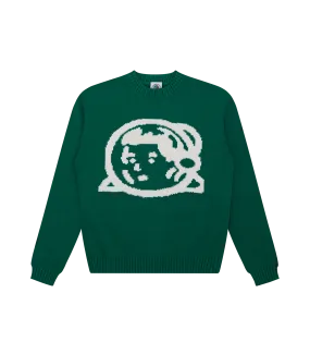 KIDS ASTRO HELMET KNITTED JUMPER - GREEN