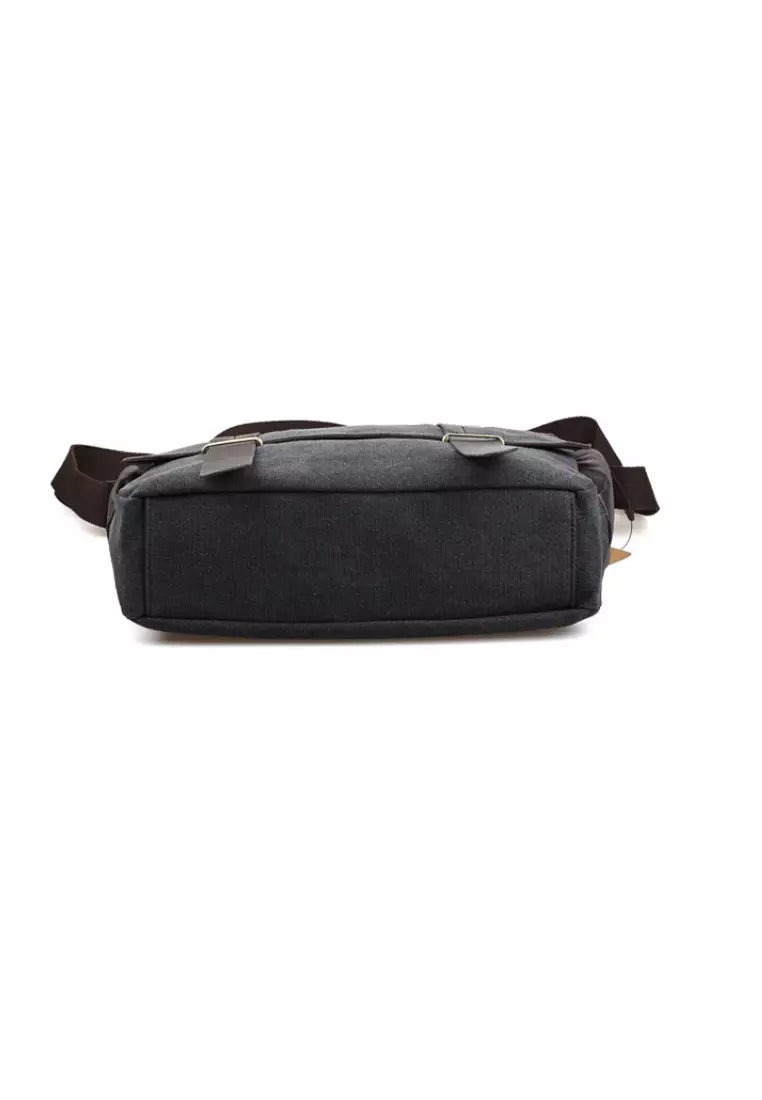 Lara Diagonal Cross Body Canvas Messenger Bags