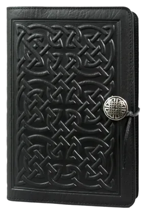 Large Leather Journal -  Bold Celtic in Black