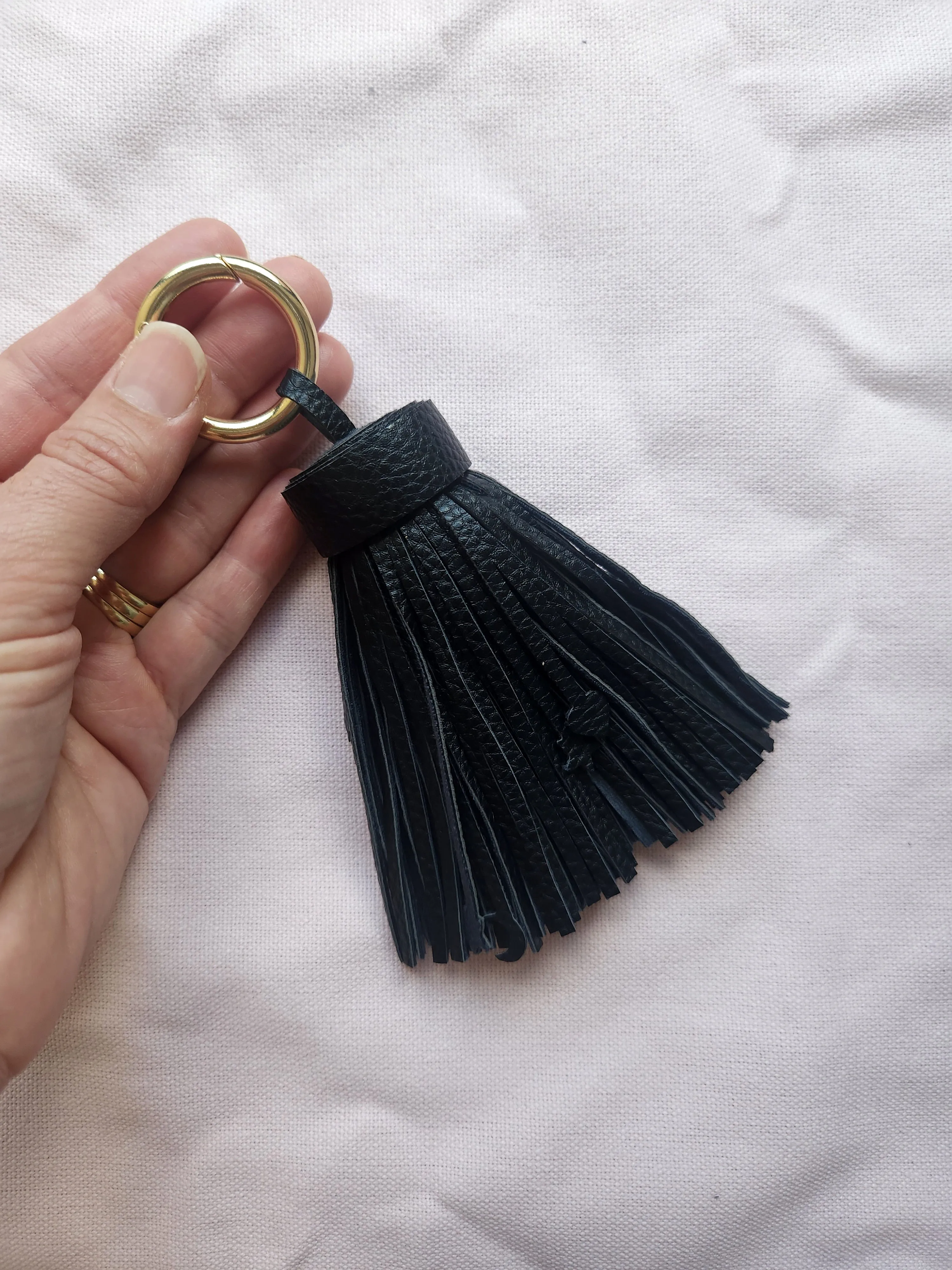 Leather Tassel Keyrings