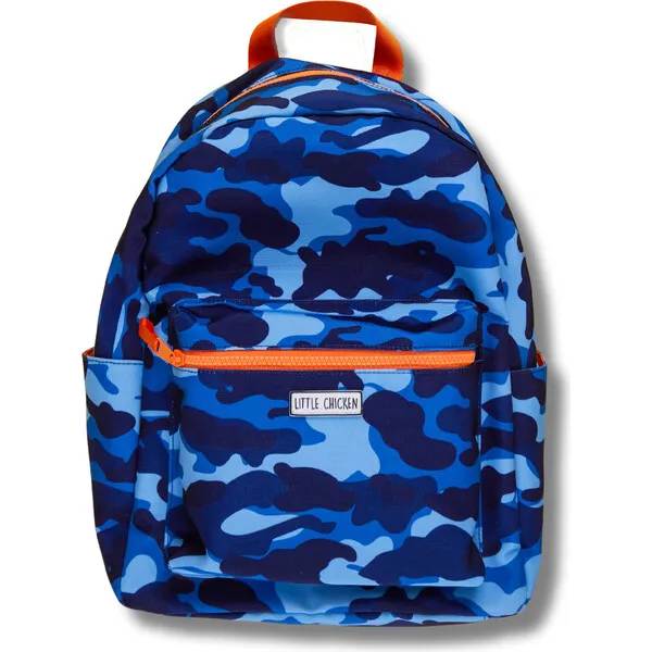 Little Chicken Camo Backpack, Blue