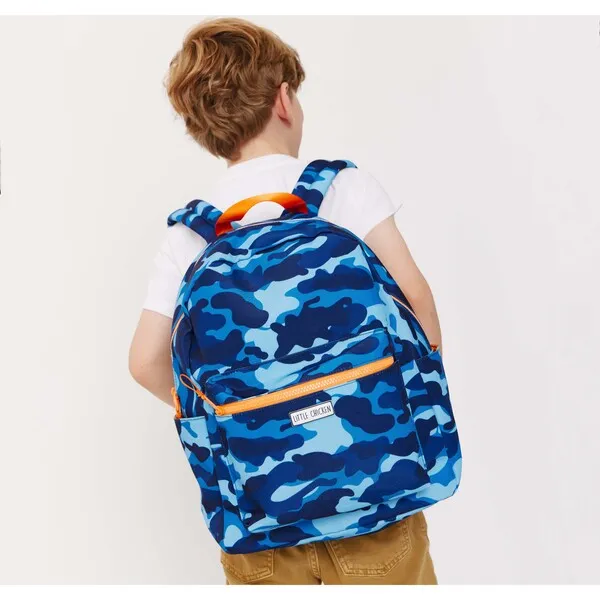 Little Chicken Camo Backpack, Blue