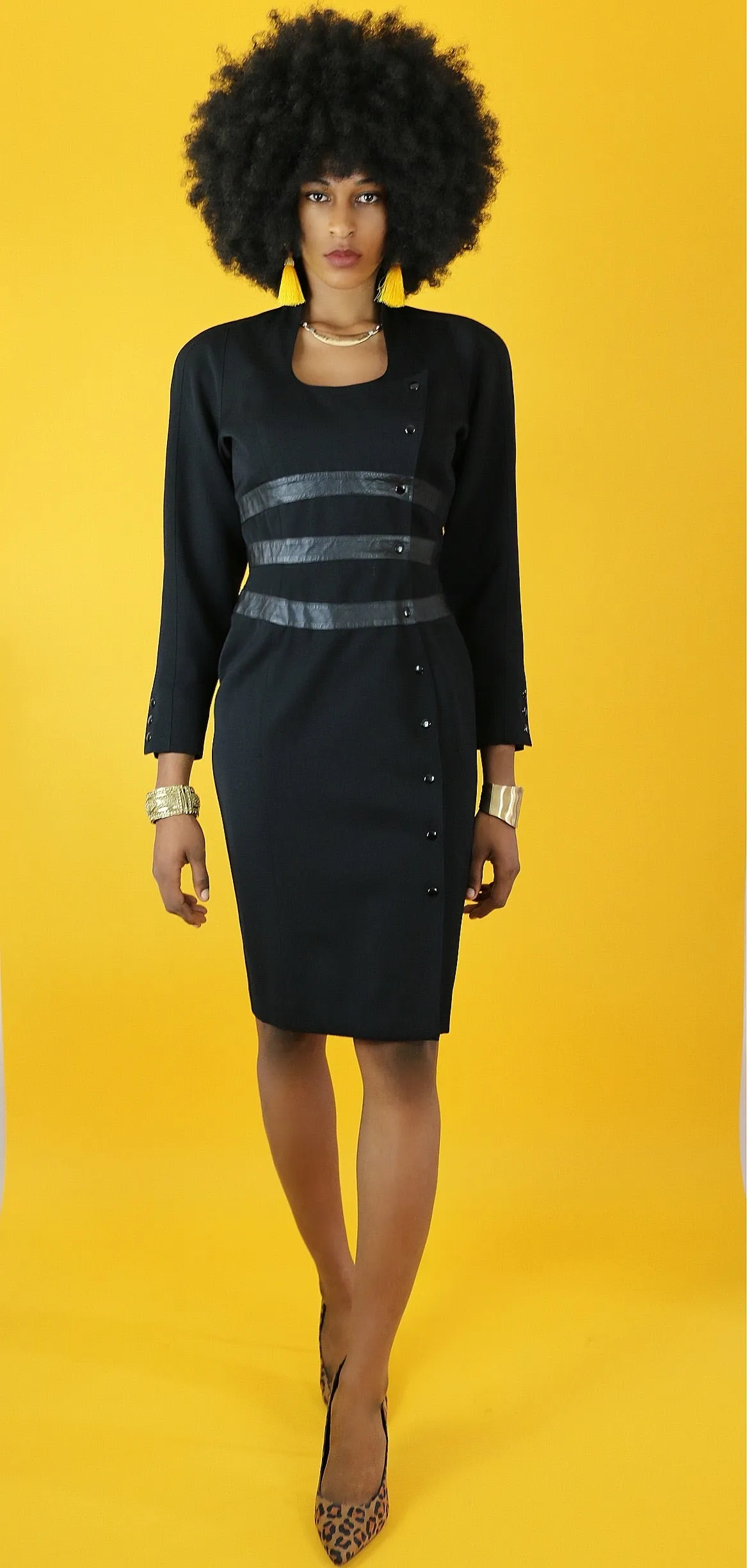 Live: 180 Vintage ML Design Leather Band Dress