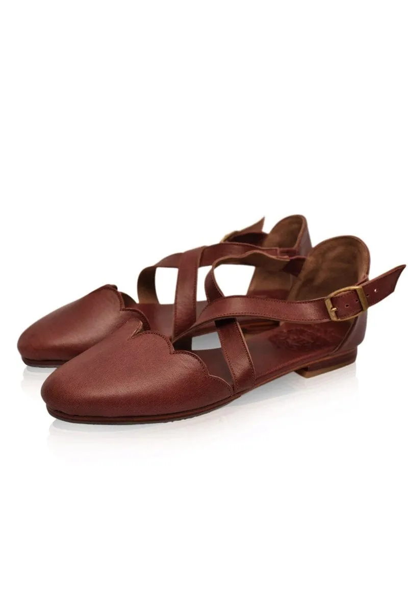 Mangrove Leather Flats in Vintage Tan