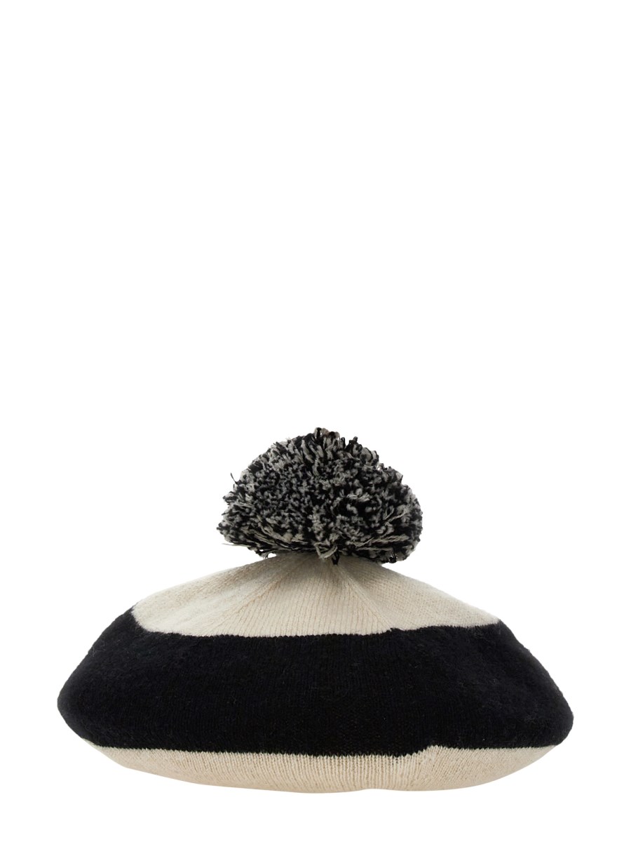 MARGARET HOWELL    CASHMERE POM POM HAT