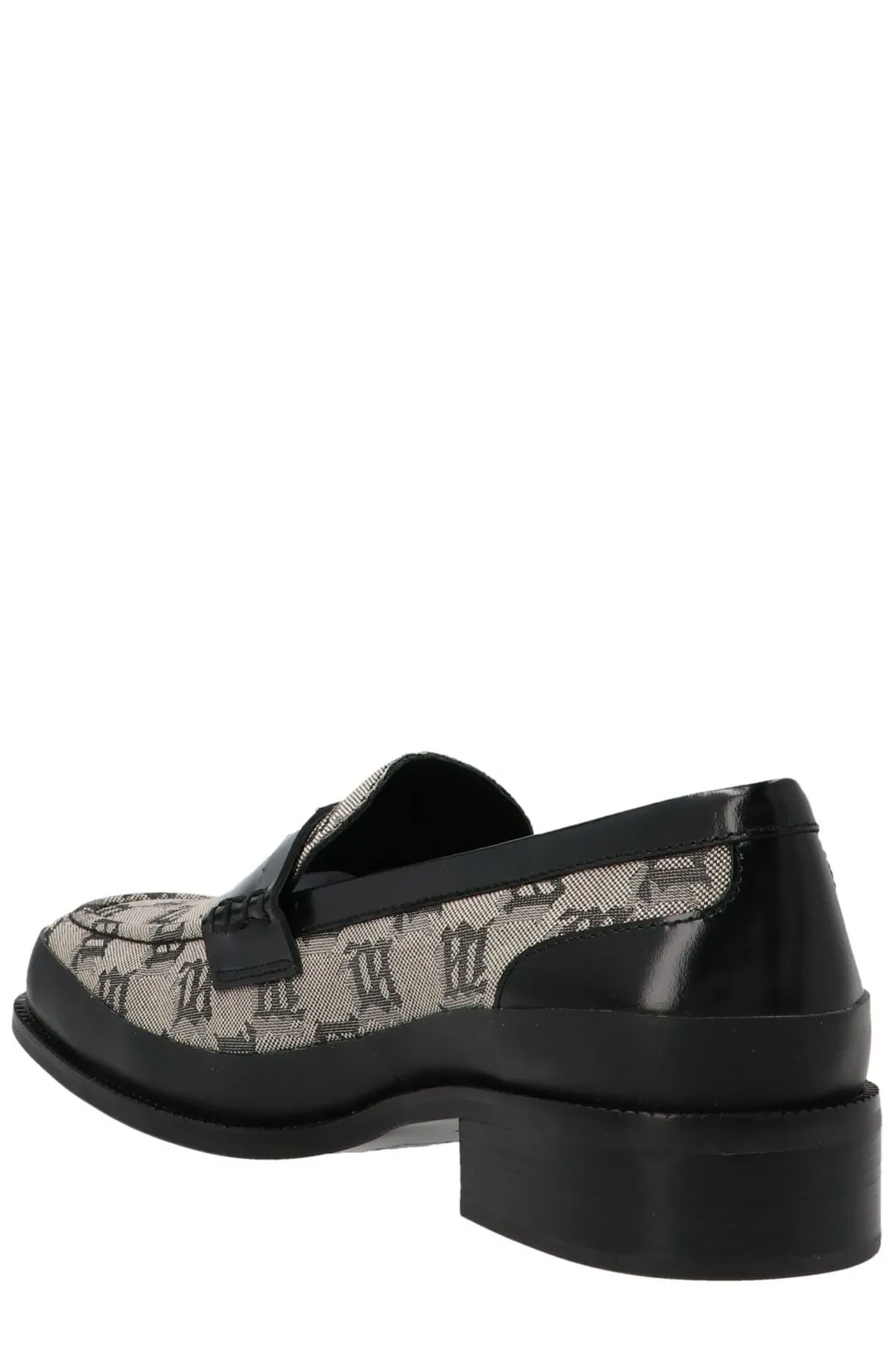 Misbhv Monogram-Printed Slip-On Penny Loafers