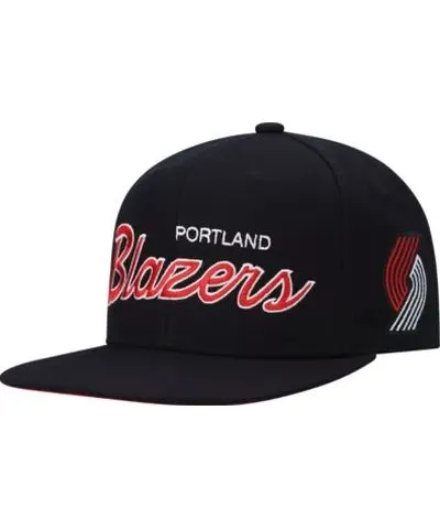 Mitchell & Ness Men's NBA Portland Trail Blazers Hardwood Classics Script 2.0 Snapback Hat