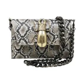 Natasha Clutch (Snake Natural)