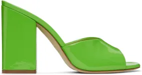 Paris Texas Green Anja Heeled Sandals