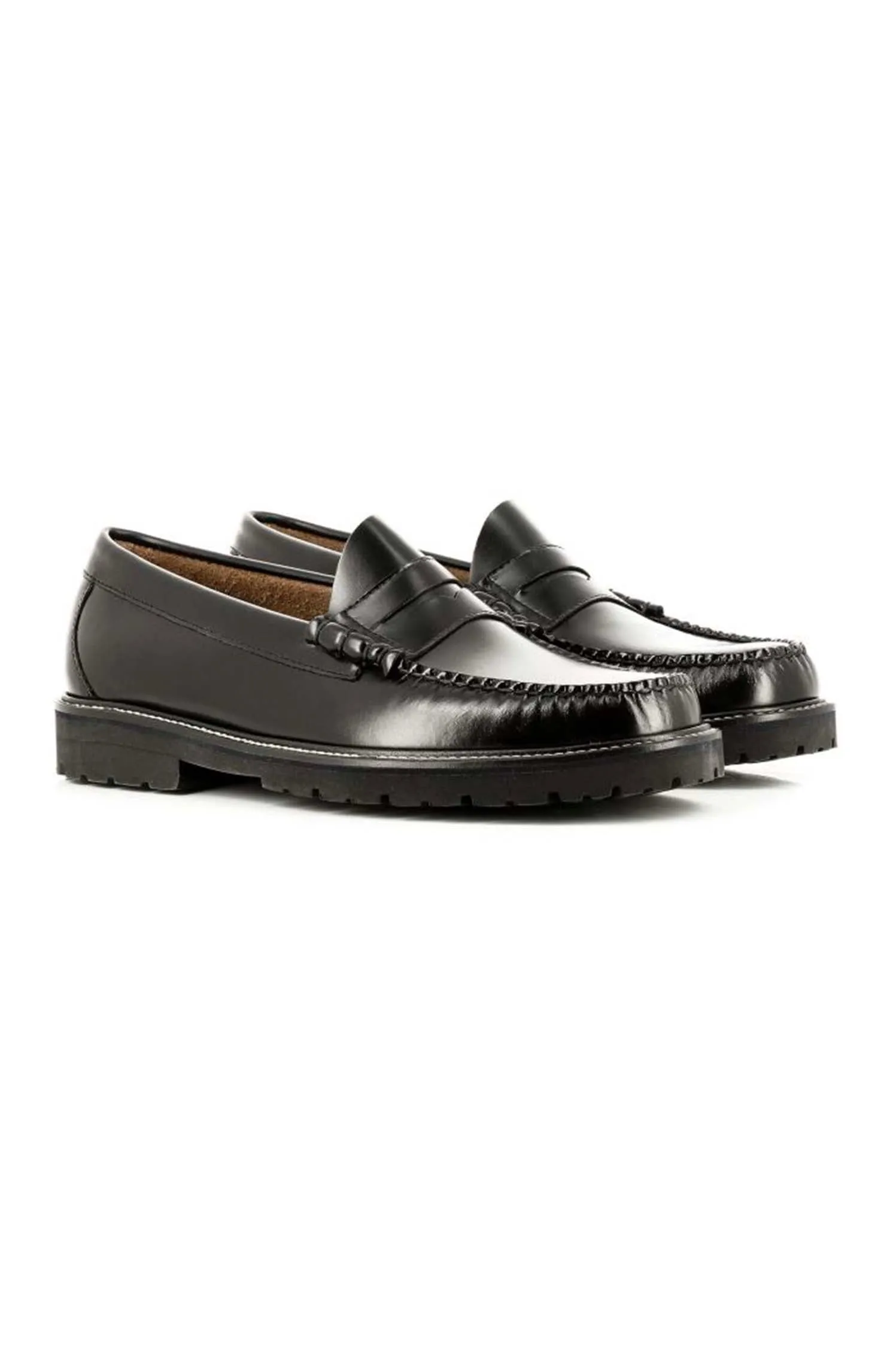 PENNY LOAFERS GH BASS WEEJUNS LARSON BLACK LEATHER