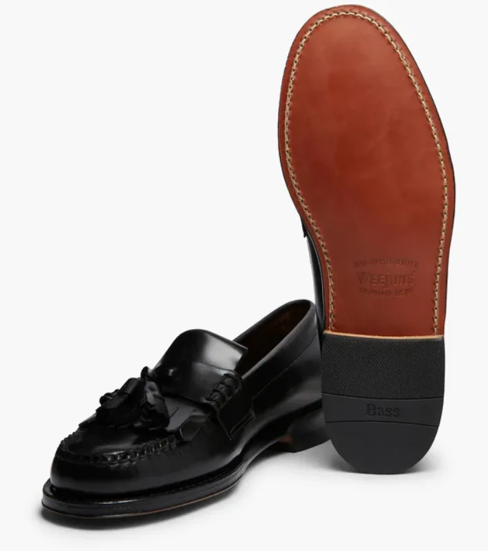 PENNY LOAFERS NAPPINA G.H.BASS WEEJUNS LAYTON KILTIE
 PELLE BLACK