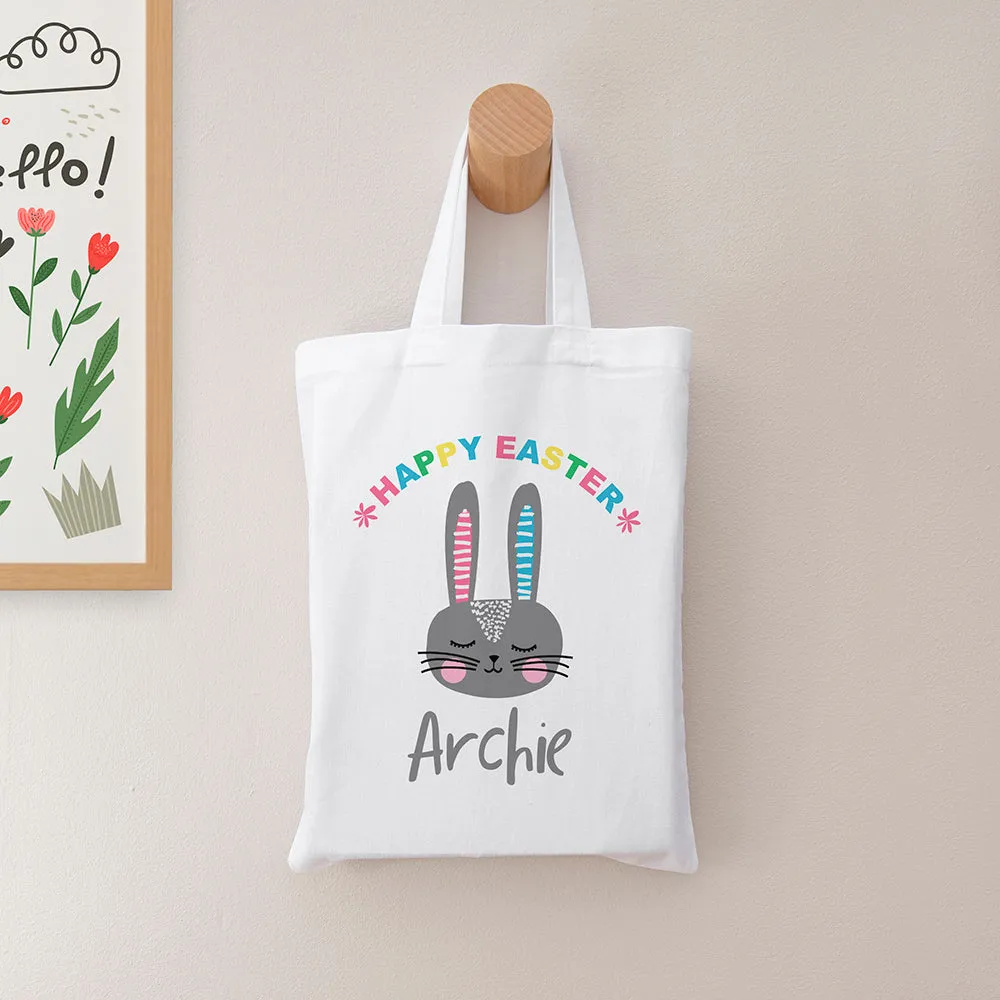 Personalised Rabbit Easter Egg Hunt Bag