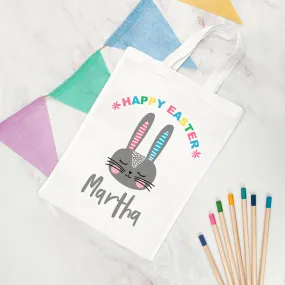 Personalised Rabbit Easter Egg Hunt Bag