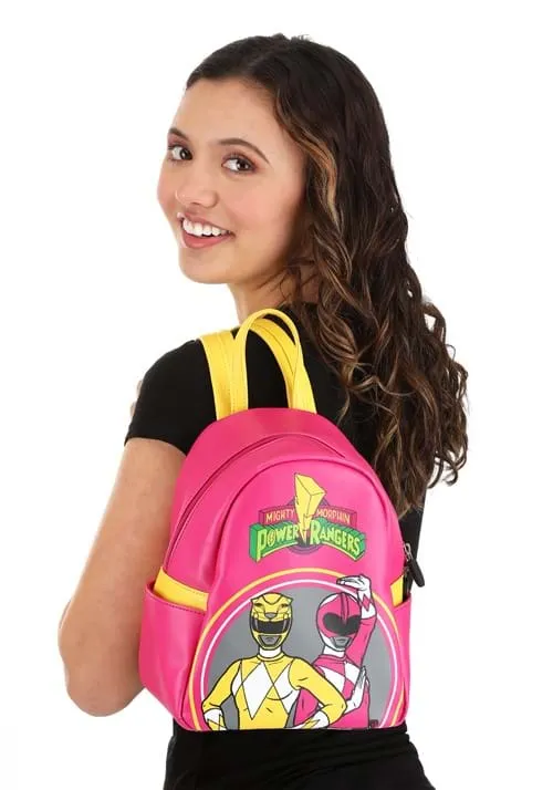 Pink & Yellow Power Rangers Backpack | TV Show Backpacks