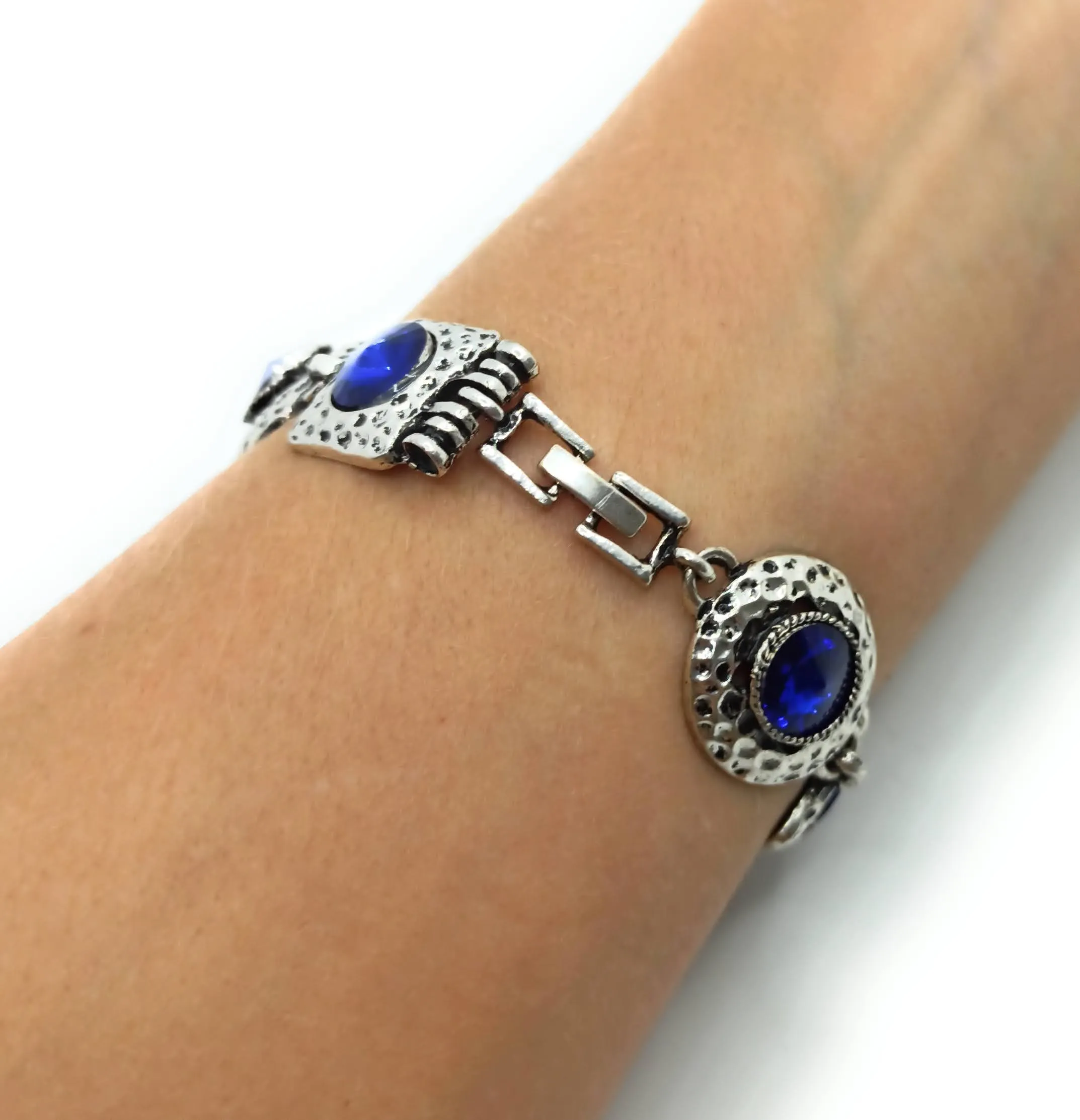 Pulsera Cristales · Azul