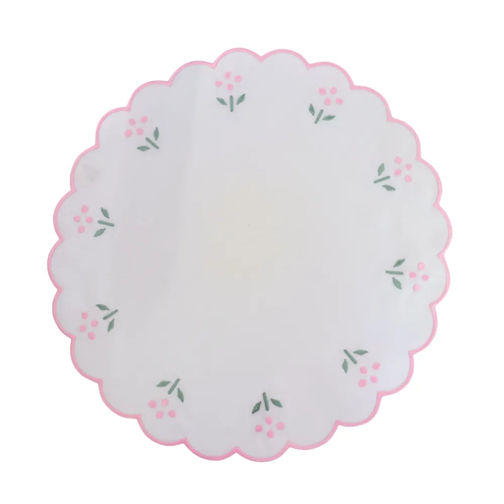 Scalloped Placemats ditsy floral  (Set of two)