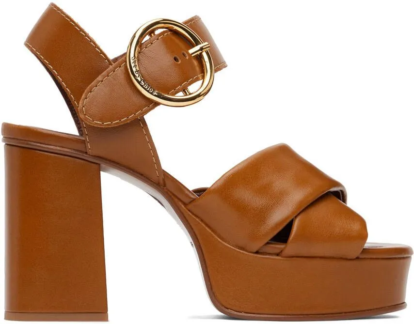 See by Chloé Tan Lyna Heeled Sandals