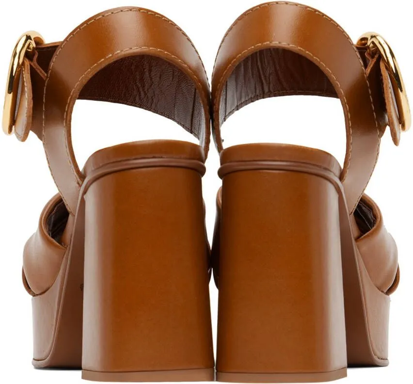 See by Chloé Tan Lyna Heeled Sandals