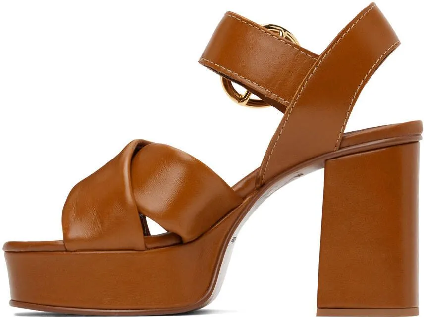 See by Chloé Tan Lyna Heeled Sandals