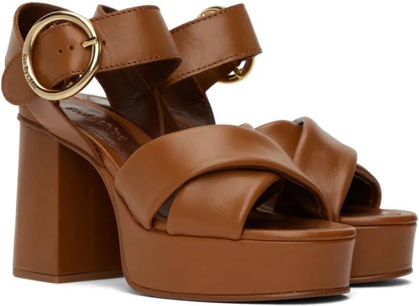 See by Chloé Tan Lyna Heeled Sandals