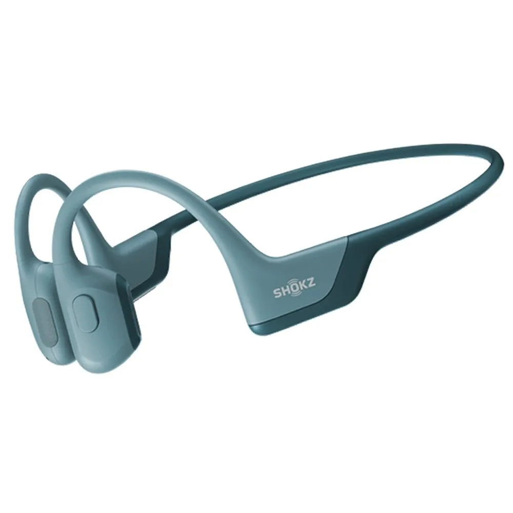 Shokz  OpenRun Pro Bluetooth Water Resistant Bone Conduction Headphones Blue